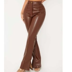 Brown Leather Pants